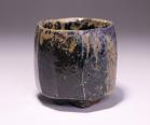 馬場隆志 作 「備前窯変黒ぐい呑」 #1