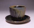 秋谷昌央 作 「黒カップ＆ソーサー」 #1