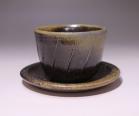 秋谷昌央 作 「黒カップ＆ソーサー」 #1