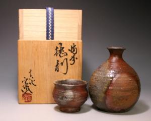 木村宗得（十六代） 作 「備前徳利（酒器セット）」