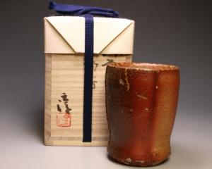 伊勢崎 淳 作 「備前湯呑」
