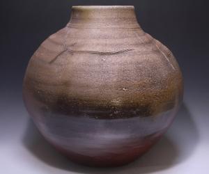 藤原 和 作 「備前線文花器」