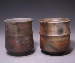 正宗 悟 作 「備前湯呑」