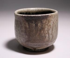 山本雄一 作 「備前雄彩黒酒呑」