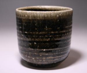 山本雄一 作 「備前雄彩黒焼酎杯」