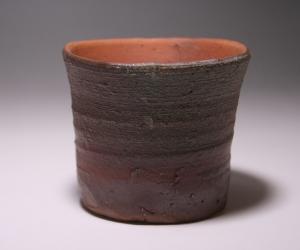 高力芳照 作 「備前窯変猪口」