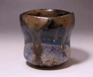 馬場隆志 作 「窯変蒼湯呑」
