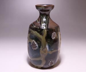 馬場隆志 作 「備前窯変蒼徳利」
