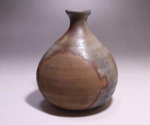 金重晃介 作 「備前扁壷徳利」