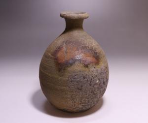 藤原 啓 作 「備前窯変徳利」