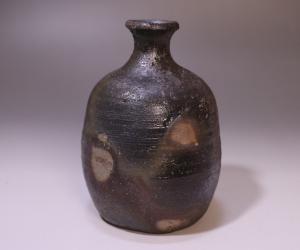 高力芳照 作 「備前窯変徳利」