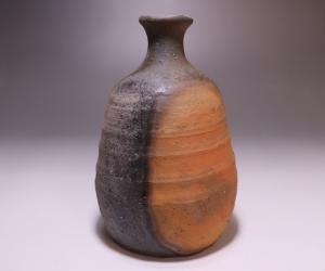 高力芳照 作 「備前窯変徳利」