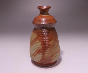越智富雄 作 「備前緋襷徳利」