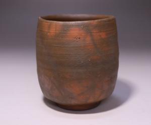 高力芳照 作 「備前火襷湯呑」
