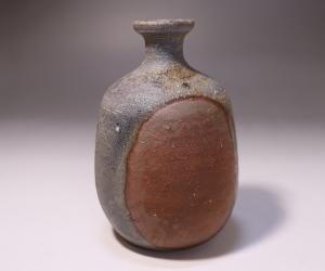 伊勢崎 淳 作 「備前窯変徳利」
